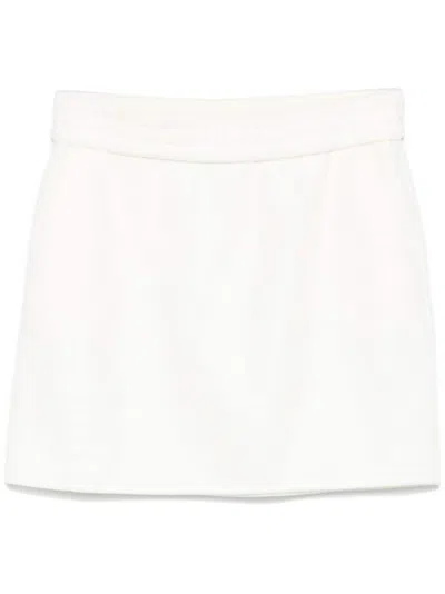 Max Mara Onagro Mini Skirt In White
