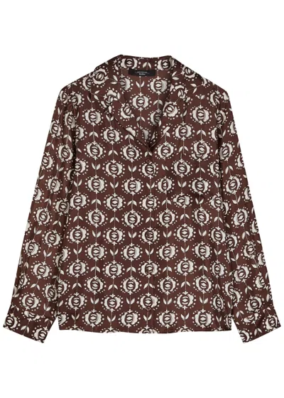 MAX MARA MAX MARA ONCIA PRINTED SILK SHIRT