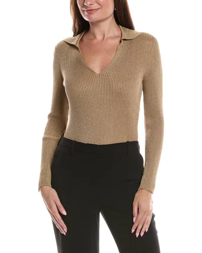 Max Mara Ondata Sweater In Gold