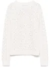 Max Mara Onde Sweater In White