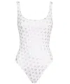 Max Mara Beachwear Clarice White Swimsuit In White