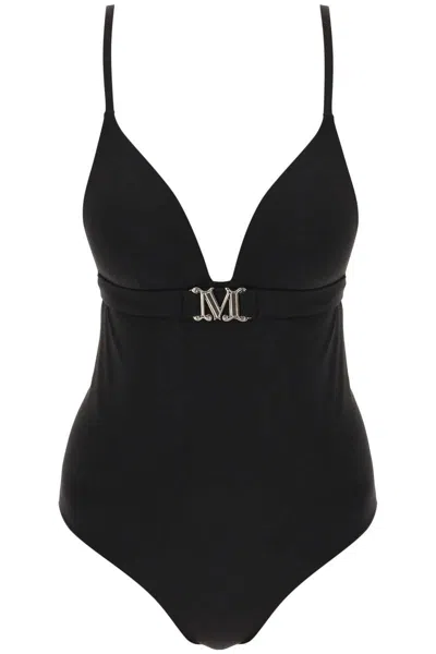 Max Mara One-piece Swimsuit With Cup In Nero