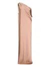 Max Mara One-shoulder Drape-detail Maxi Dress In Neutral