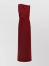 Max Mara Crystal-embellished Asymmetric Maxi Dress In Red