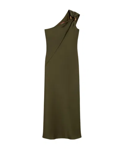 Max Mara One-shoulder Dress In Gray