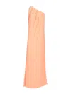 Max Mara One-shoulder Dress Pontida In Pink