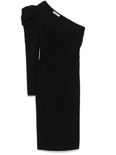 Max Mara Women's Falda Jersey Dress Black | Size 48 | 2421626011600001 In Black  