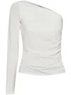 Max Mara Spluga One-shoulder Top In White