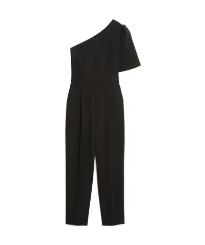 Max Mara One-shoulder Jumpsuit In Black