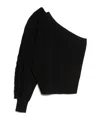 Max Mara One-shoulder Sweater In Black