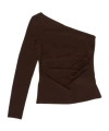 Max Mara Spluga One-shoulder Top In Black