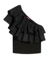 Max Mara One Shoulder Top In Black