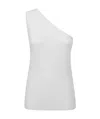 Max Mara One Shoulder Vest In White