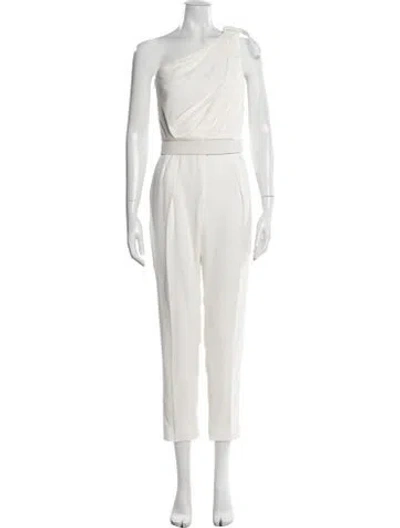 Pre-owned Max Mara One-shoulder Jumpsuit In Neutral