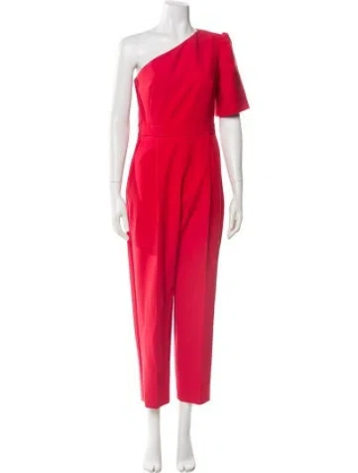Pre-owned Max Mara One-shoulder Jumpsuit W/ Tags In Red