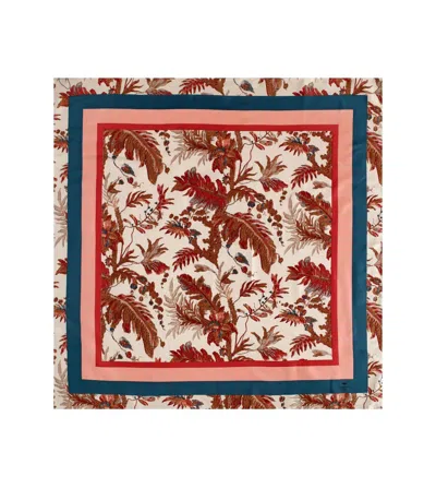 Max Mara Onesto Beige Foulard Scarf In Multi