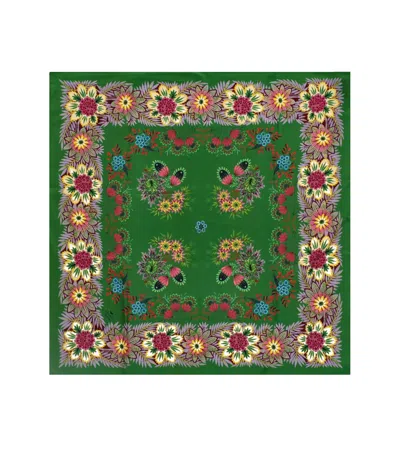 Max Mara Onesto Green Foulard Scarf