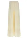 Max Mara Elastic Waistband Lightweight Wide Leg Trousers In Multi