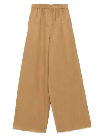 Max Mara Onore Trousers In Brown
