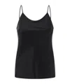 Max Mara Pattern Strap Top Plain In Black