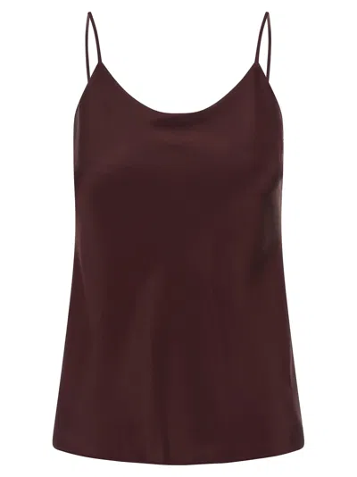 Max Mara Ontano Tops Bordeaux In Burgundy