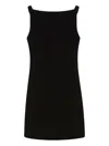 Max Mara Open-back Mini Dress In Black