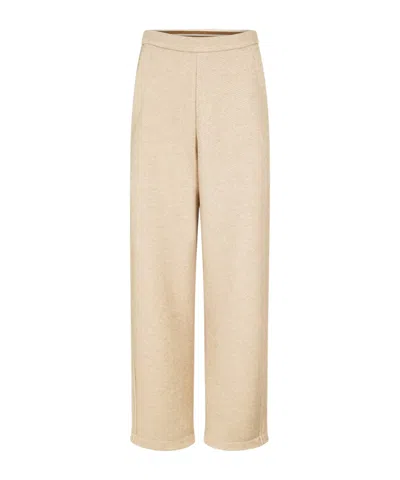 Max Mara Open Drawstring Track Pants In Gold