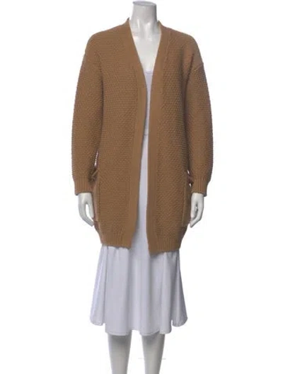 Pre-owned Max Mara Open Front Sweater In Neutral