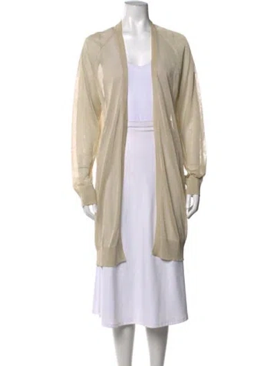 Pre-owned Max Mara Open Front Sweater In Neutrals