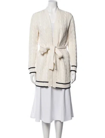 Pre-owned Max Mara Open Front Sweater In Neutrals