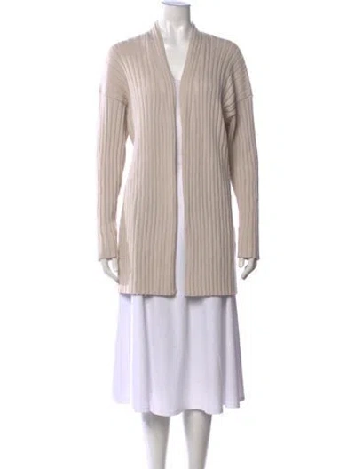 Pre-owned Max Mara Open Front Sweater In Neutrals