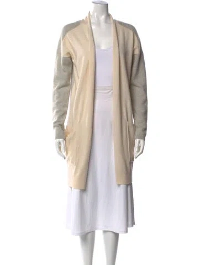 Pre-owned Max Mara Open Front Sweater In Neutrals