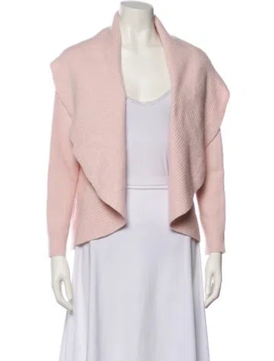 Pre-owned Max Mara Open Front Sweater In Pink