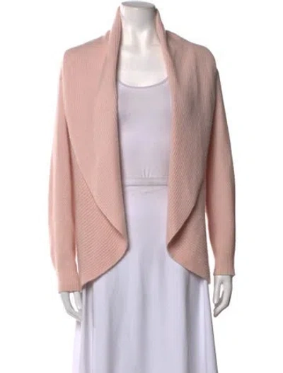 Pre-owned Max Mara Open Front Sweater In Pink