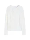 Max Mara Open Knit Sweater In White