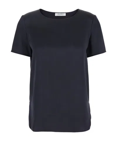 Max Mara Open-necked Black Shirt