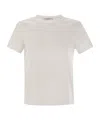 Max Mara Logo Embroidered Crewneck T-shirt In White