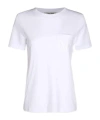 Max Mara Open-necked Black Shirt In White