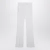 Max Mara Flared Pants Belt Loops Side And Back Pockets In White