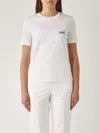 Max Mara Opunzia T-shirt In Interlock Jersey In Bianco