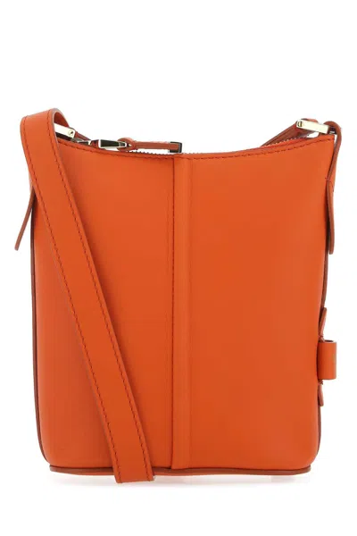 MAX MARA MAX MARA ORANGE LEATHER RIVIERS CROSSBODY BAG