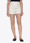 Max Mara Orbita Mini Tailored Shorts In White