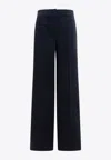 Max Mara Orche Straight-leg Tailored Pants In Blue