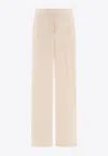 Max Mara Orche Straight-leg Tailored Pants In Cream