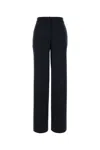 Max Mara Pleated Velvet Trousers In Black