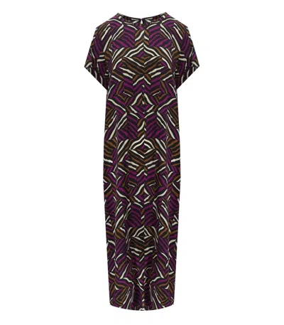 Max Mara Orchis Purple Dress In Violet