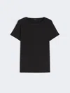 Max Mara Organic Cotton T-shirt In Black