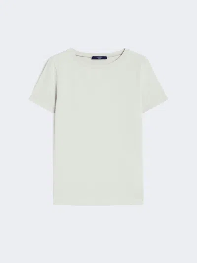 Max Mara Organic Cotton T-shirt In Neutral