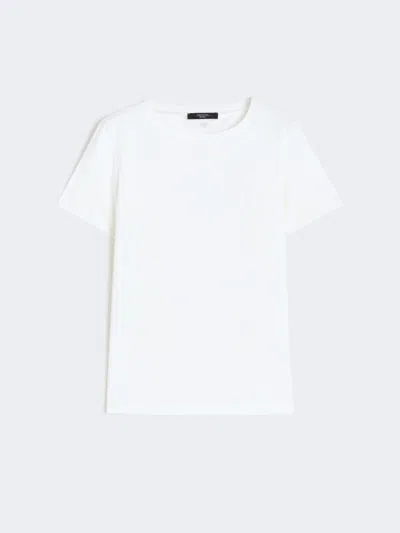 Max Mara Organic Cotton T-shirt In White