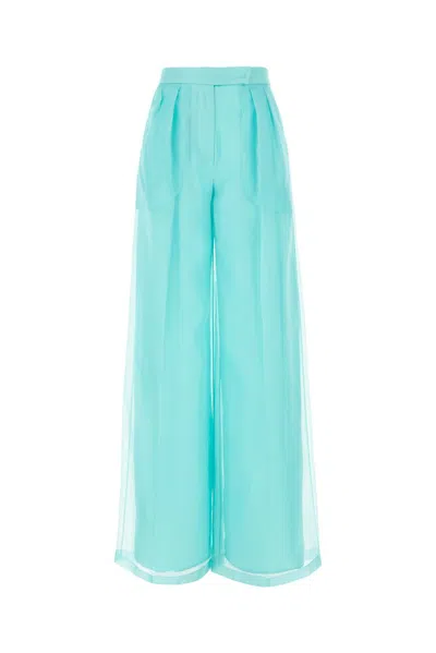 Max Mara Tiffany Acetate Blend Pants In Blue